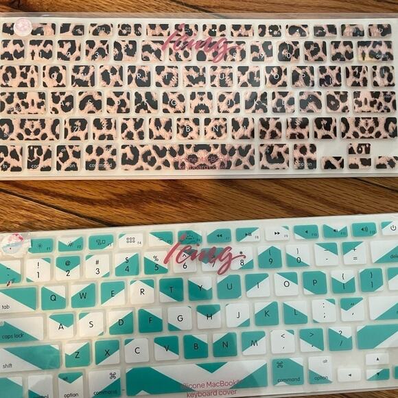 MacBook Silicone Keyboard Covers Chevron and Leopard Print n - Picture 2 of 3